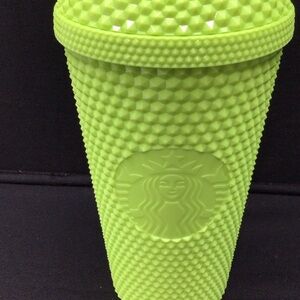 New! Starbucks 2025 30 Years Frappuccino Studded  Lime Green Dome Cold Cup 16oz